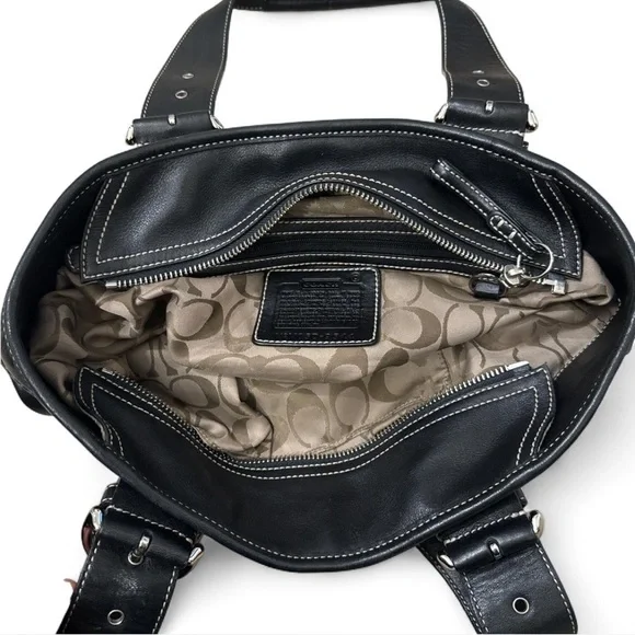 バッグ COACH One ShoulderBag SOHO Leather Black COACH® | Soho Flap Bag In Regenerative Leather